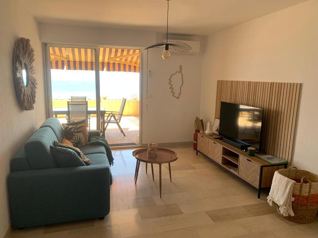 Marinella, Vue Mer Panoramique, Superbe T2 Plage A 150 M Ajaccio  Exteriör bild